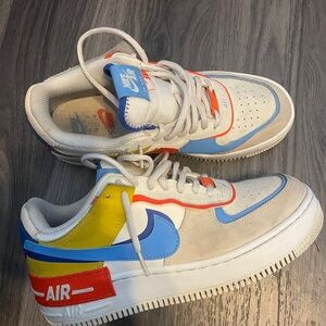 Nike womens Sneakers in Blue, Yellow, and orange